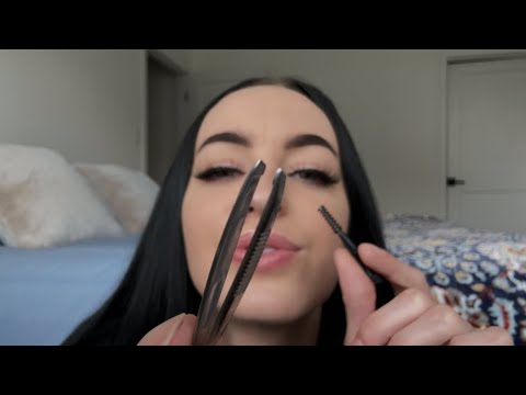 [ASMR] Plucking Your Brows With Tiny Tools RP