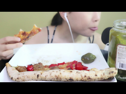 ASMR Wood Fired PIZZA & Pickles 화덕 피자, 피클 Eating Sounds | MINEE EATS
