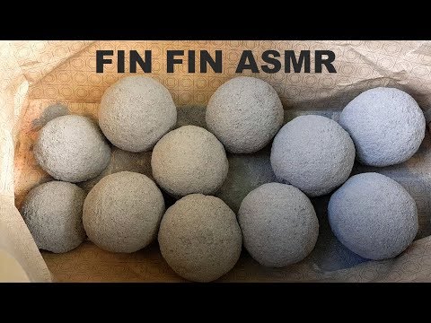 ASMR : Crumbling Cement+Sand Balls in Paper Bag #180