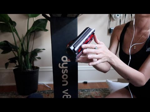 ASMR | unboxing my new dyson for you (super soft whisper + plastic tapping + box scratching tingles)