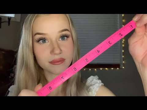 ASMR | Measuring YOU (inaudible whispering, personal attention, etc.)