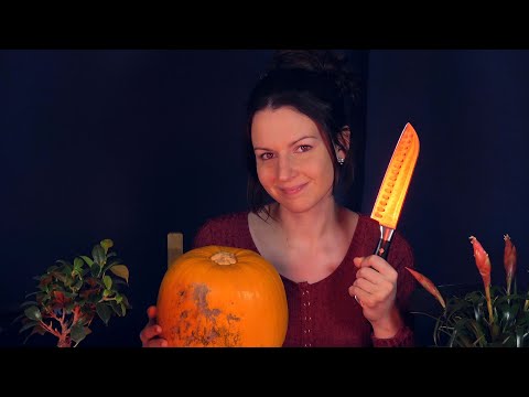 ASMR Pumpkin Carving with your 'PSYCHO' Girlfriend
