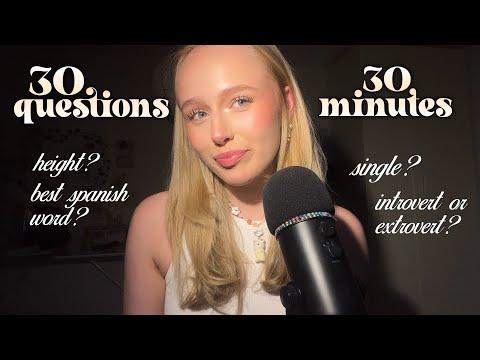 ASMR Q&A ~ close whispered questions