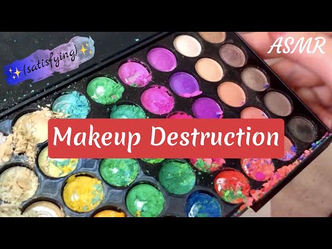 ASMR | Makeup Destruction (Satisfying) | No Talking