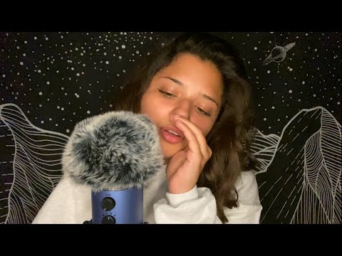 ASMR| CUPPED INAUDIBLE WHISPERING W MIC FLUFFING + HAND MOVEMENTS 😴😴