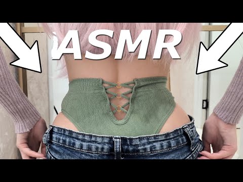 ASMR Back Jeans Fabric Scratching Sounds | Body Triggers & Tingles | No Talking