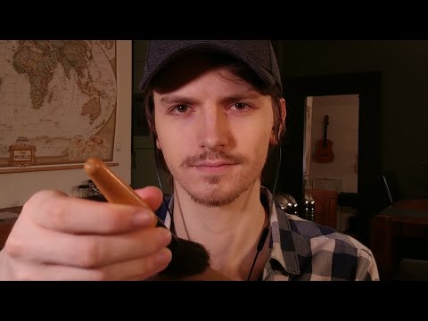 Brushing on Various Materials ASMR (No Talking After Sponsor) (with timestamps, Obviously)