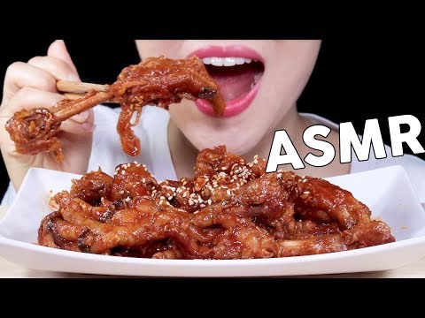 ASMR CHICKEN FEET (DAKBAL) 닭발 먹방 | MINEE EATS