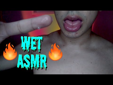 ASMR Licking and Spit Painting | Soft Spoken and wet triggers