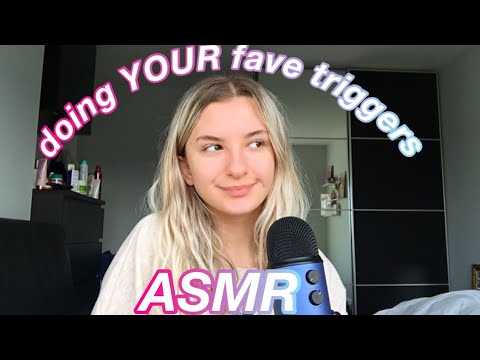 ASMR: doing YOUR fave triggers (fast & aggressive personal attention, hand movements, mouth sounds)
