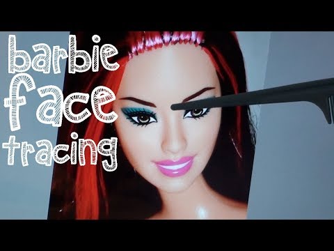 barbie face tracing asmrrrr clinic tingles