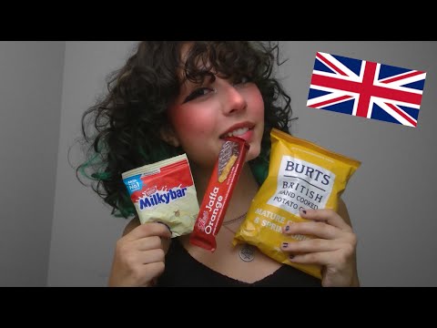 ASMR - trying snacks from the UK !!!  feat. TryTreats