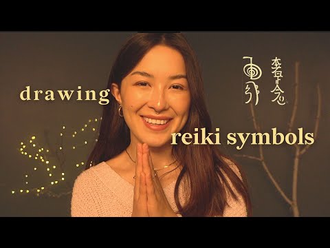 ASMR Tracing & Drawing Reiki Symbols ☯️ Hand Movements, Finger Flutters, Spiritual Roleplay