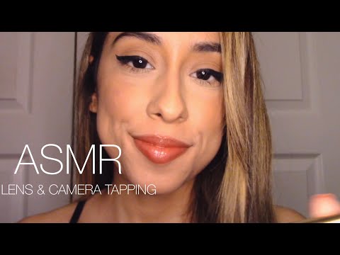 ASMR LENS & CAMERA TAPPING [Lipgloss application & Personal Attention]