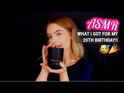 ASMR (Tingly) What I Got For My 20th Birthday!