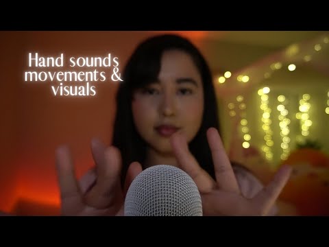 ASMR | 14 mins Assortment of hand sounds for sleep 💤( snaps , hand movements, soft whispers)