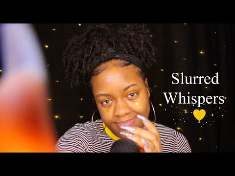 ASMR | Slurred Breathy Whispers + Close Visual/Personal Attention Triggers ♡