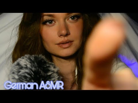 (German) ASMR Mic Scratching & Finger Tracing mouthsounds