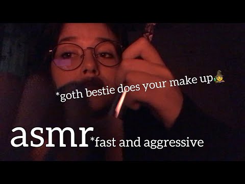 ASMR GOTH GIRL DOES YOUR MAKE UP🧙‍♀️/ АСМР ГОТКА ДЕЛАЕТ ТЕБЕ МАКИЯЖ💗👩‍🎤