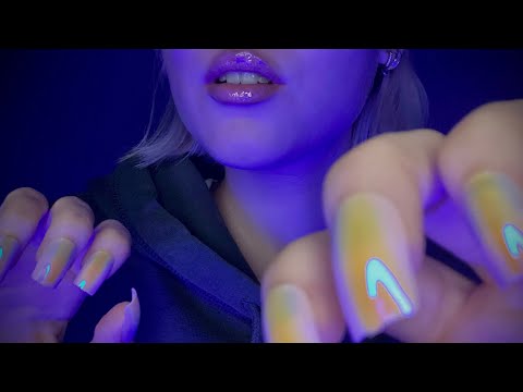 ASMR - Invisible Scratching & Raking 💤⚡️~parts with chewing gum
