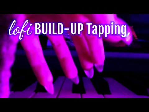 ASMR lofi build up tapping at the piano with camera tapping (no talking)