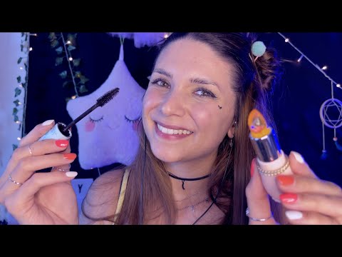 ASMR BFF Does Your Makeup for a Date fast & aggressive, very spontaneous (German/Deutsch RP)