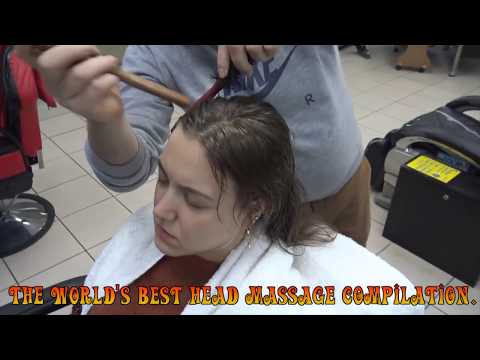 ASMR TURKISH MASSAGE BARBER = The world's best head massage= sleep massage= kafa masajı compilation=