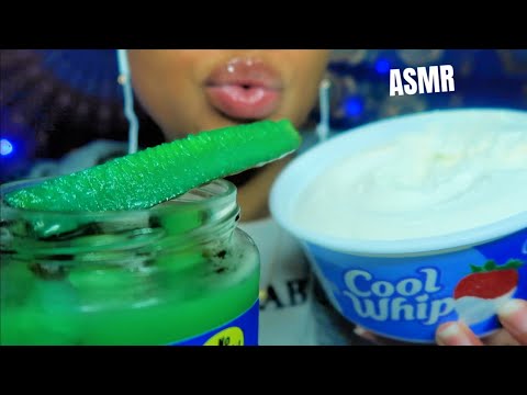 ASMR | BLUE Kool-Aid Pickles W/ Cool Whip 💚💙