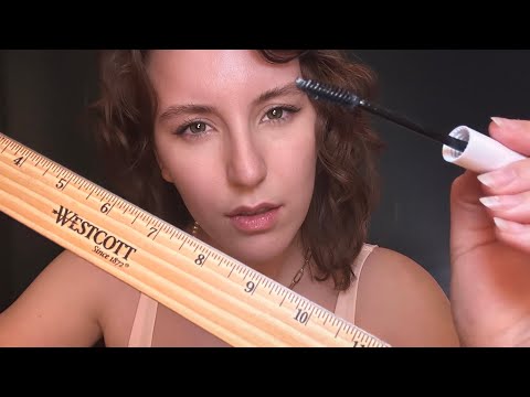 ASMR Rushed Personal Attention | haircut, measuring, brows, pictures, negative energy