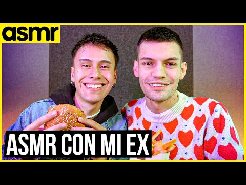 ASMR con mi ex novio para dormir comiendo hamburguesa ASMR español