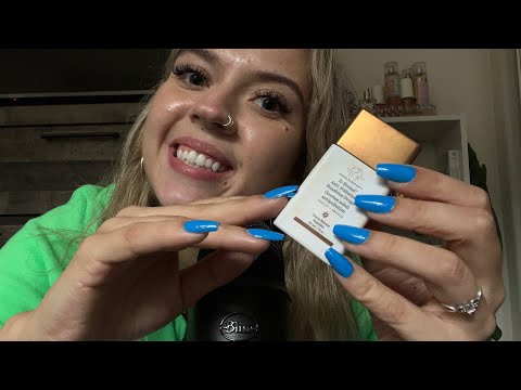 ASMR| Long Nail Tapping On Makeup Items