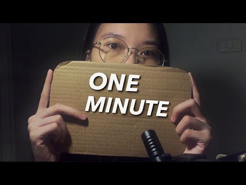 ONE MINUTE ASMR With Cardboard.