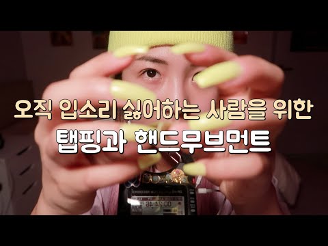 [한국어 Korean ASMR] 당신이 원하던 노토킹 빠른 탭핑과 핸드무브먼트 camera touching/fast tapping/hand movement/no talking