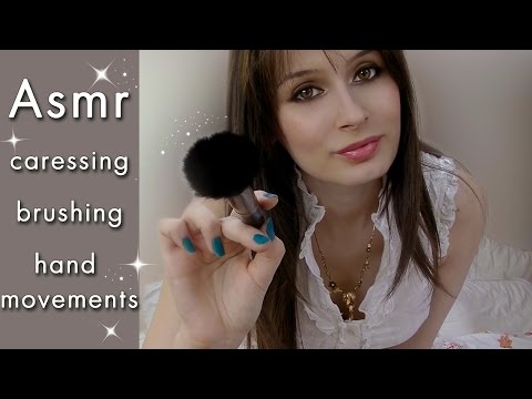 ASMR Caressing and Brushing your Face ♡ Hand Movements