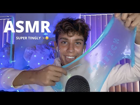 ASMR | SATISFYING SLIME ON THE MIC 💦 super tingly 🧠✨