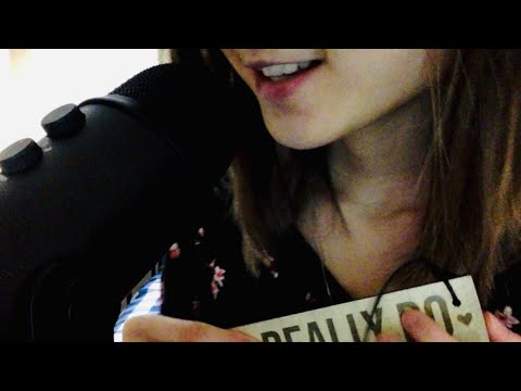 ASMR SOFT-SPOKEN Show n' Tell Objects~(Little Kisses, Tapping)