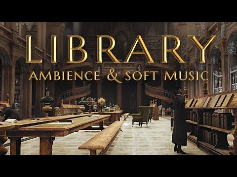 Relaxing in the Library 📚 Ambience & Soft Music | Hogwarts Legacy