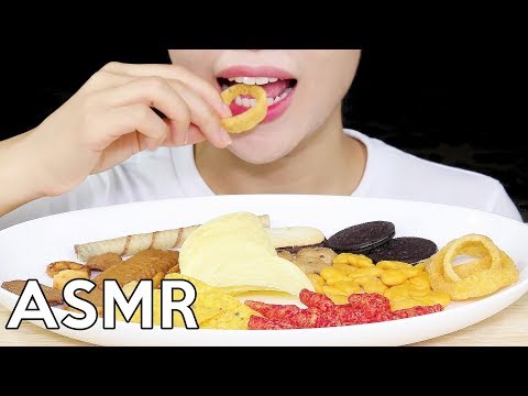 ASMR American Snacks Chips&Cookies 미국과자 리얼사운드 먹방 Eating Sounds