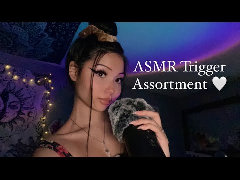 ASMR Trigger Assortment ♡ | Fluffy Mic Scratching | Cupped Mouth Sounds | Face & Mic Brushing