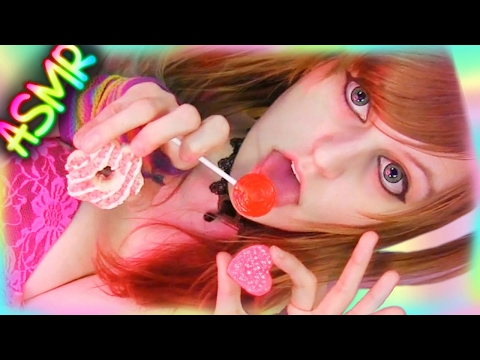 ASMR 🍭🍪 Lollipop Licking ░ BE MY VALENTINE 💘♡ Date, Role Play, Kisses, Candy, Food, Eating, Vday ♡