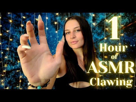 ASMR 1 HOUR of Spine Tingling CLAWING ~ Slow Hand Movements ~ Sleep Inducing Personal Attention