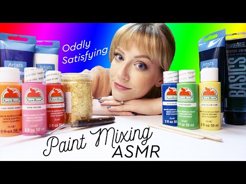 Paint Mixing (No Talking) Visual and Audio ASMR - GIVEAWAY!