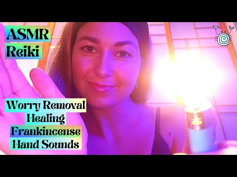 [ASMR] ~ 💜Reiki Healing for Anxiety💜 | ✌️Worry Removal✌️ | Hand Sounds ASMR | Sound Healing ASMR