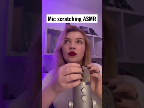 Mic Scratching ASMR w/ Mouth Sounds and Whispering #asmr #asmrshorts #relax #shorts #scratching