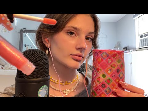 ASMR FAST TAPPING ON PINK ITEMS 💗