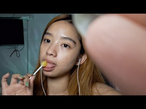 ASMR spit painting u with lollipop + some rambling