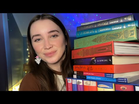 My Harry Potter Book Collection ❤️📚 Tapping & Scratching Whispered ASMR