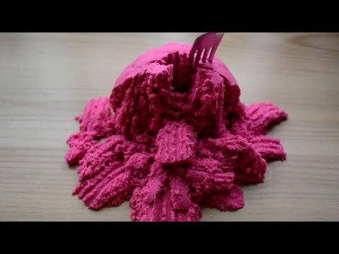 ASMR Kinetic Sand in Reverse feat. Fork, Knife, Scissors . Layered Sounds . Oddly Satisfying