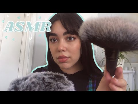 ASMR Gentle Lens Brushing + LOTS of Inaudible Mouth Sounds + Personal Attention 🦋