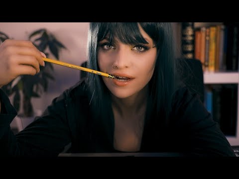 The Cool Artsy Girl In The Back Of The Class Draws You | ASMR (personal attention, roleplay)